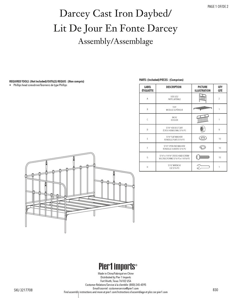 Pier 1 Imports Darcey Cast Iron Daybed Assembly