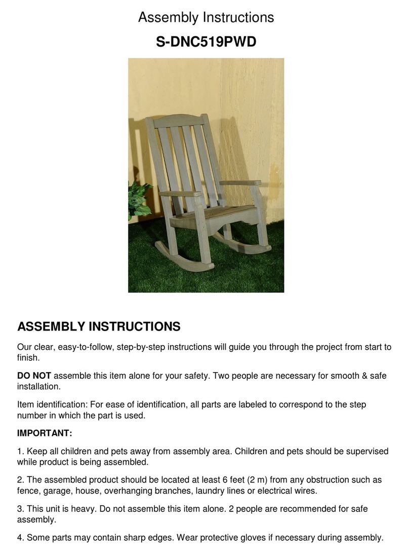 Sunjoy S-DNC519PWD User manual Sunjoy S-DNC519PWD User manual