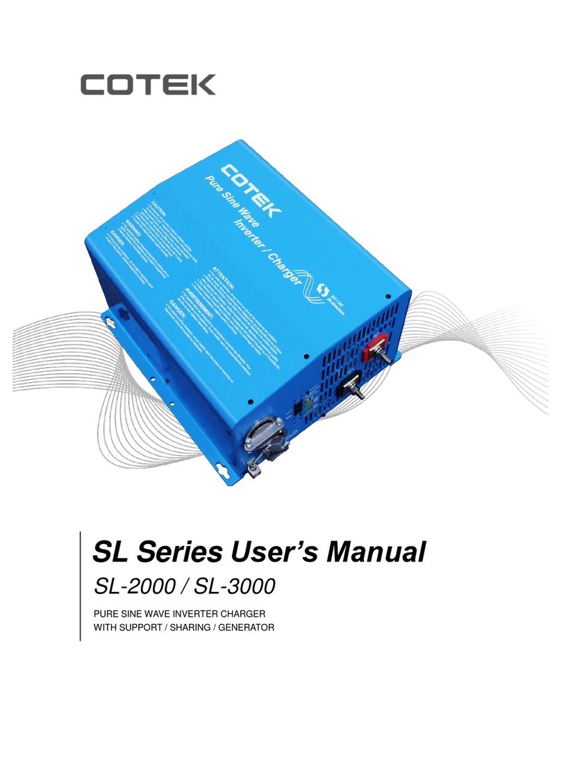 Cotek SL-2000 user manual