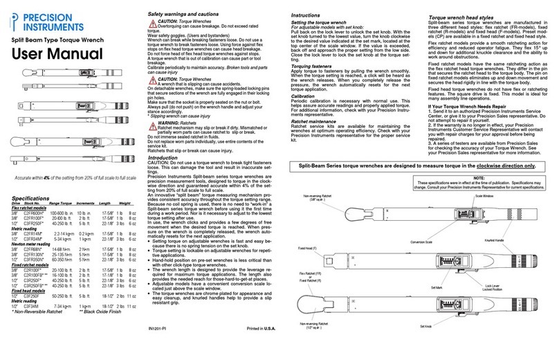 Precision instruments C2FR600H user manual