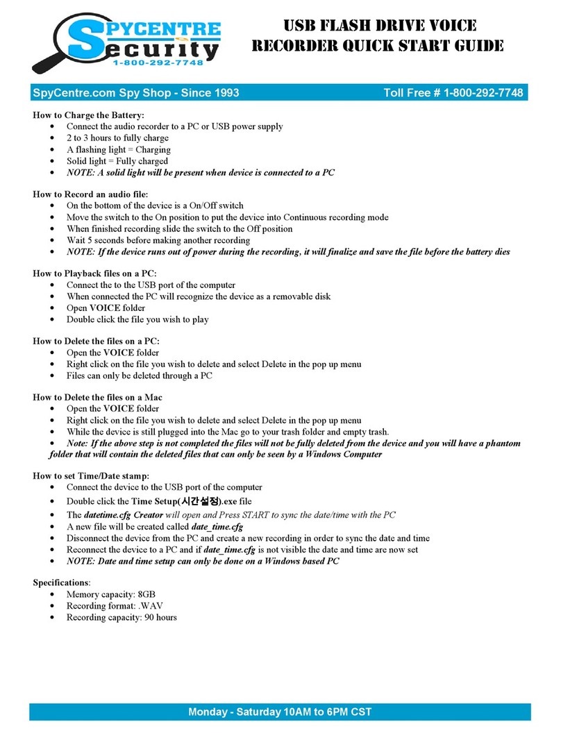 Spycentre Security 6677 quick start guide Spycentre Security 6677 quick start guide