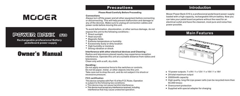 Mooer S10 owner's manual