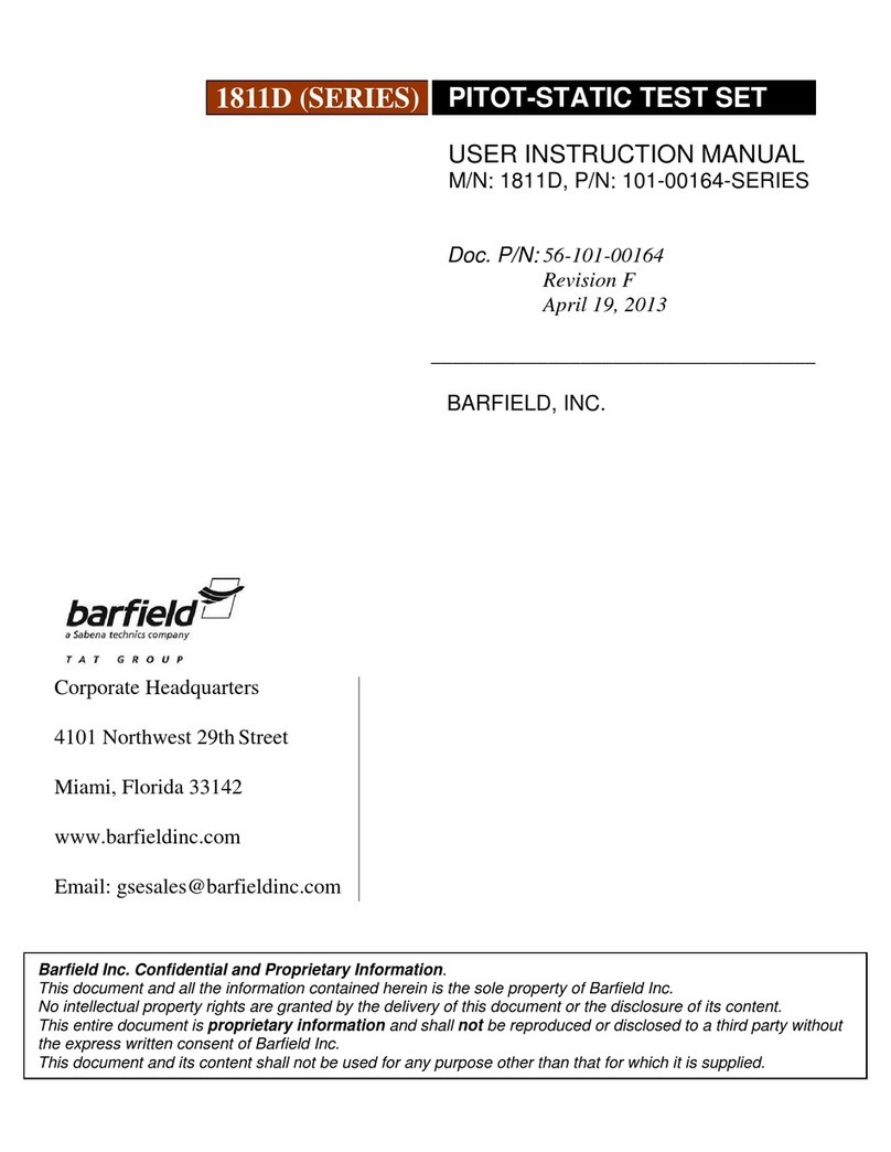 barfield 1811D Series User instruction manual