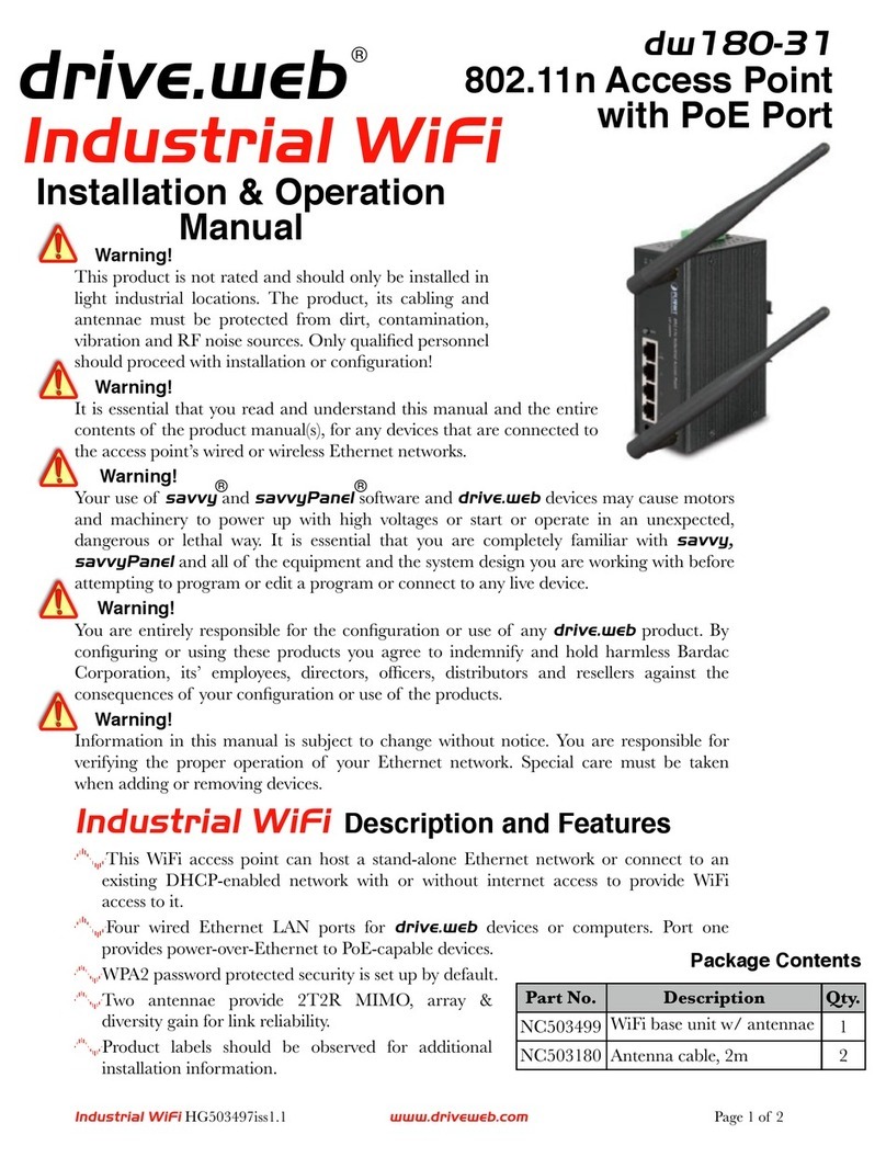 Drive.web dw180-31 Installation & operation manual