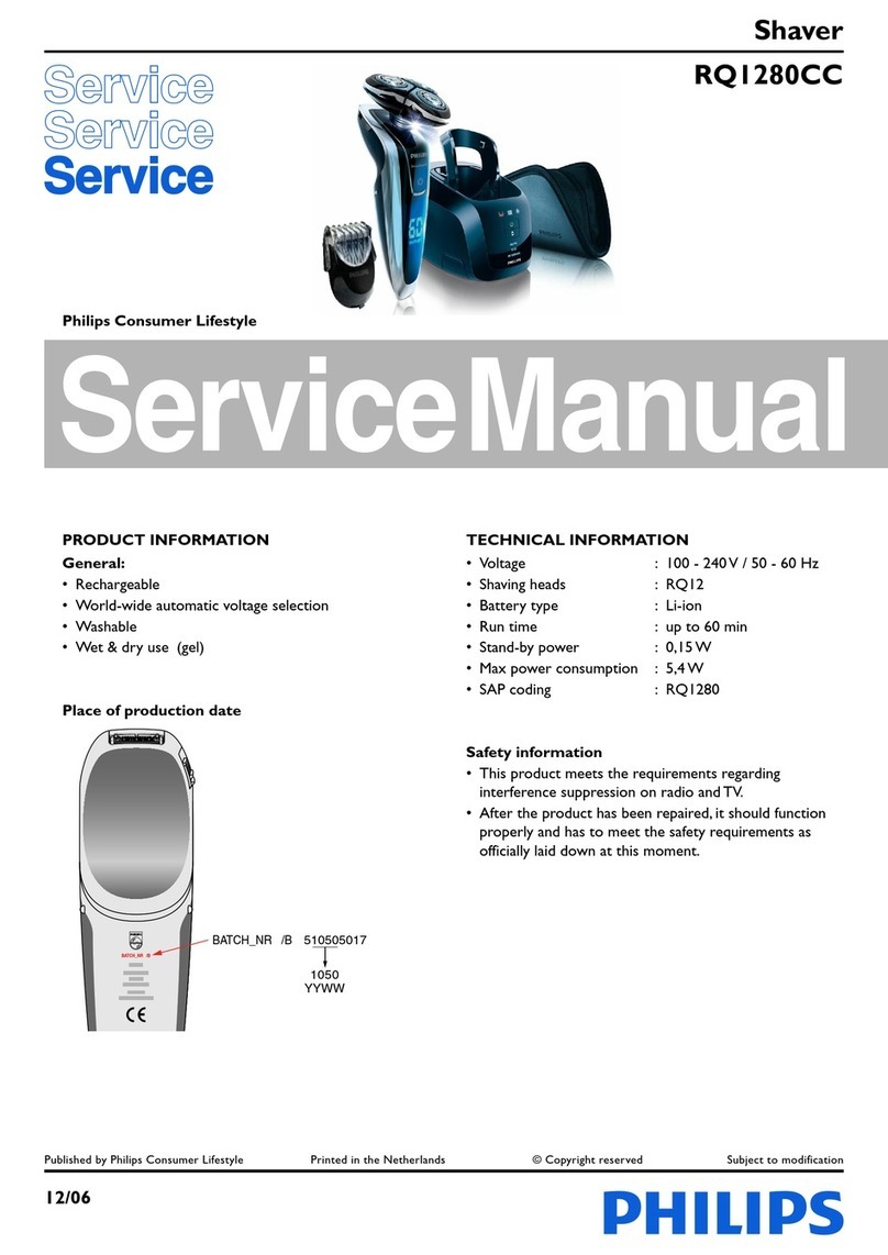 Philips RQ1280CC User manual