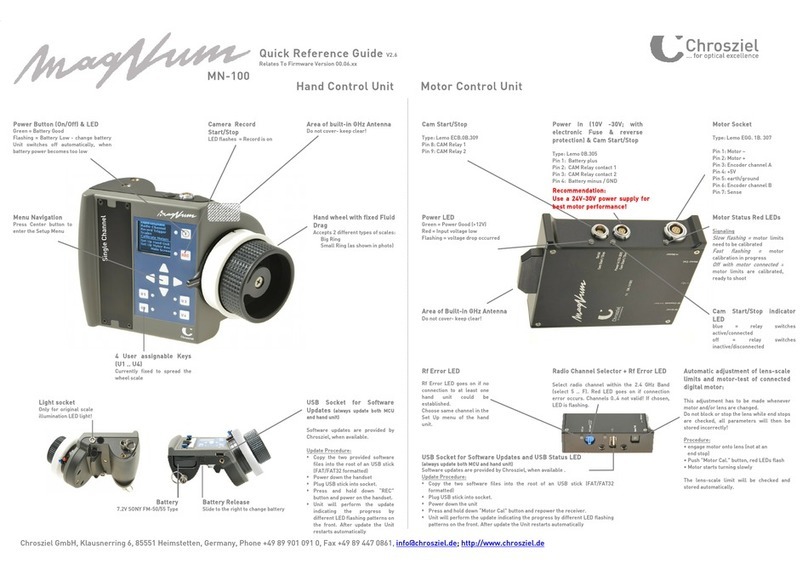 Chrosziel MagNum MN-100 Quick reference guide