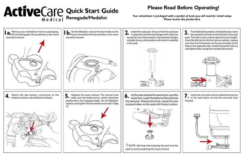 Active Care Medical Renegade User manual