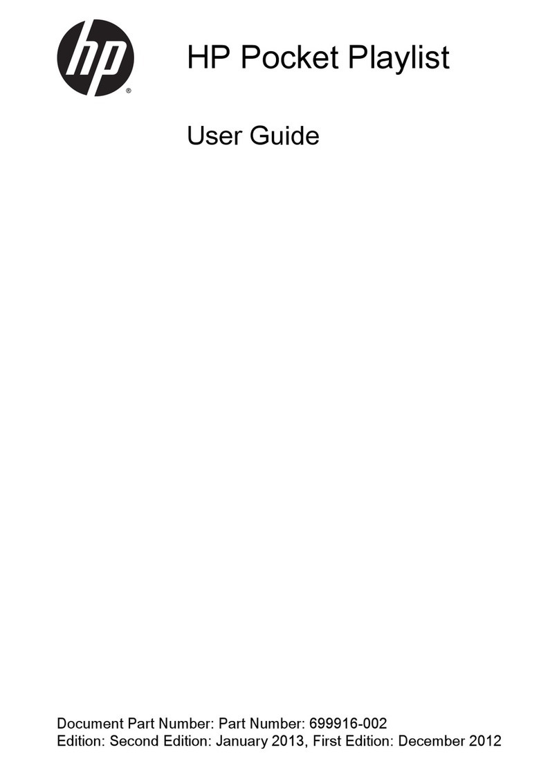 HP Pocket Playlist User manual
