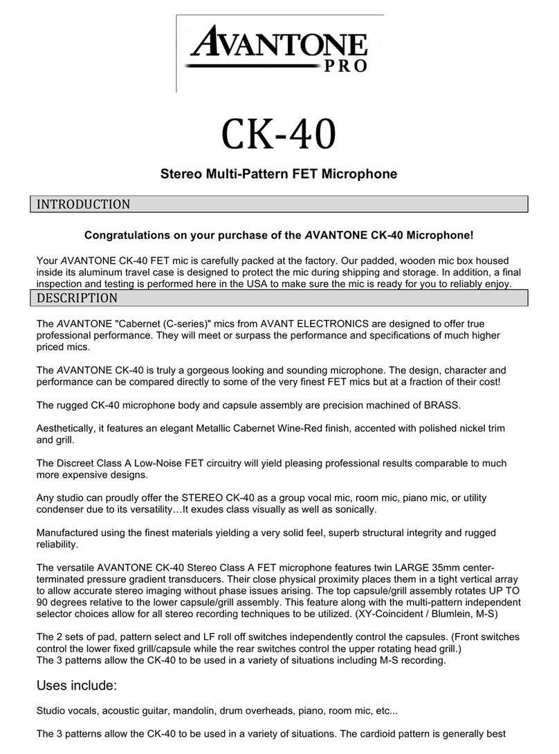 Avantone Pro CK-40 manual