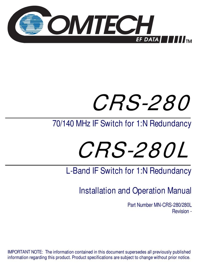Comtech EF Data CRS-280L User manual