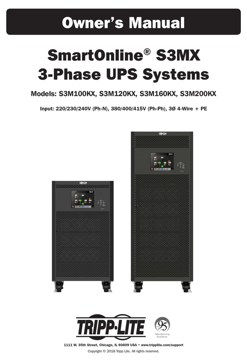 Tripp Lite S3M100KX User manual