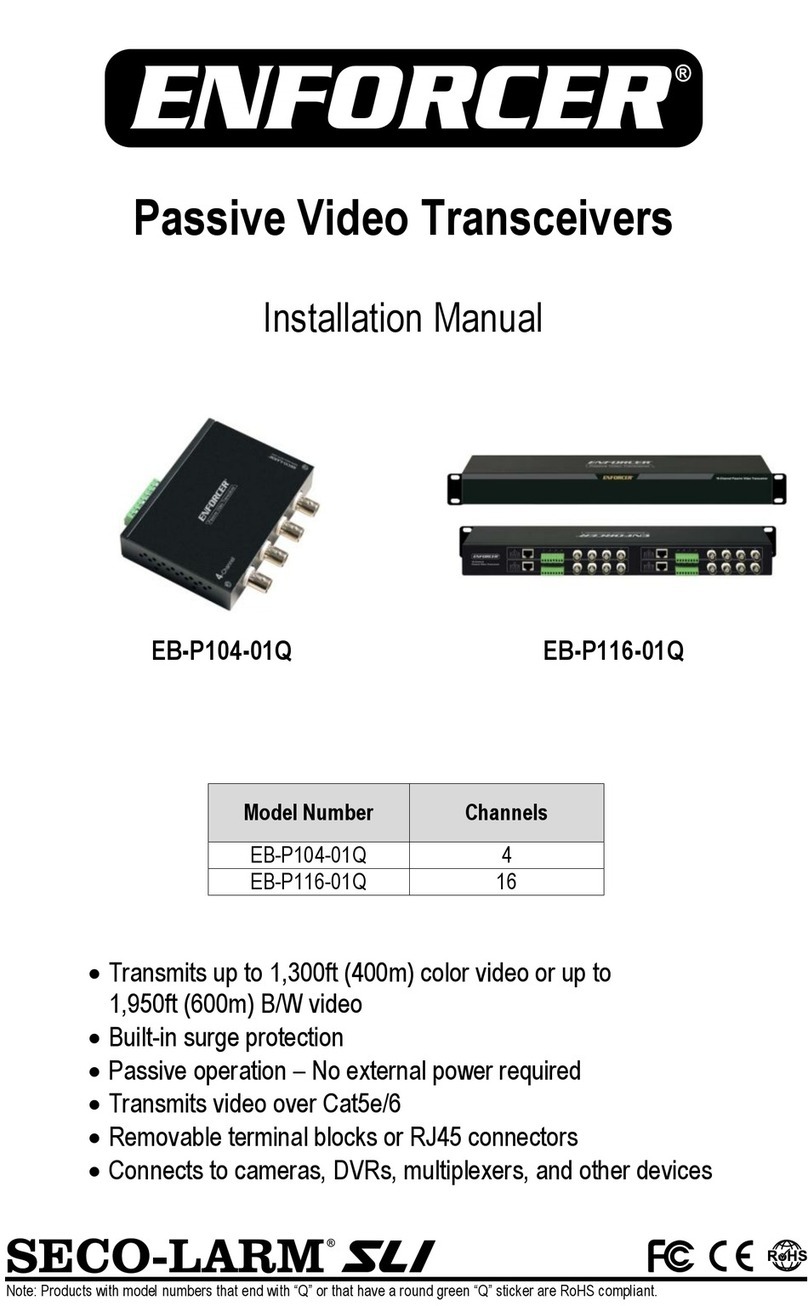 ENFORCER EB-P104-01Q installation manual