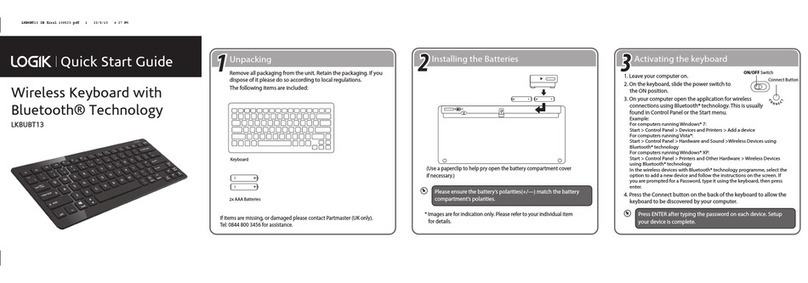 Logik LKBUBT13 Quick start up guide