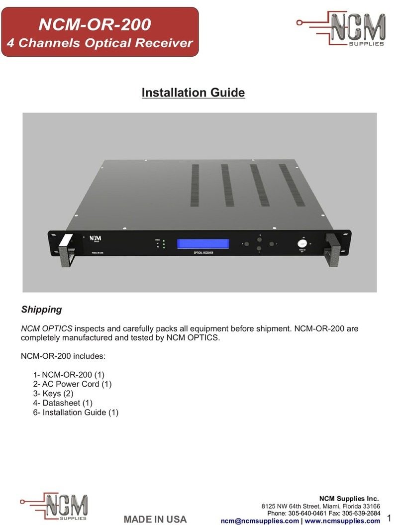 NCM NCM-OR-200 installation guide