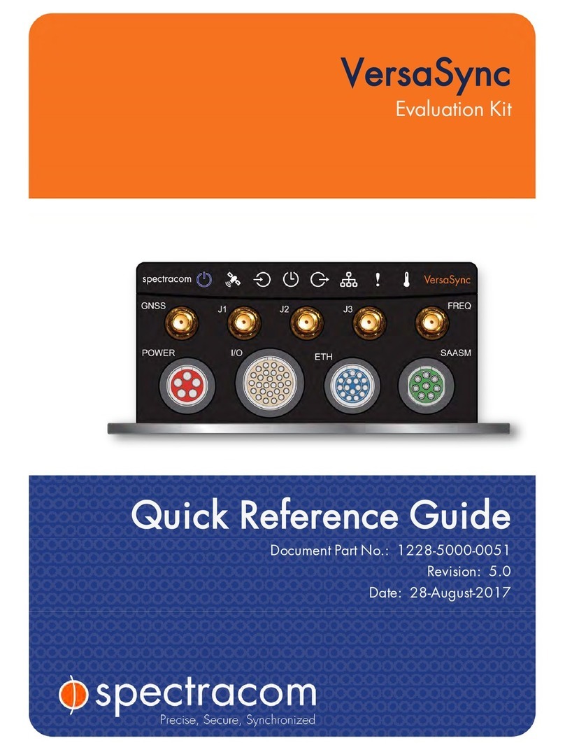 Spectracom VersaSync Quick reference guide
