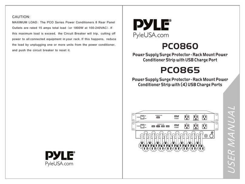 Pyle PCO860 User manual
