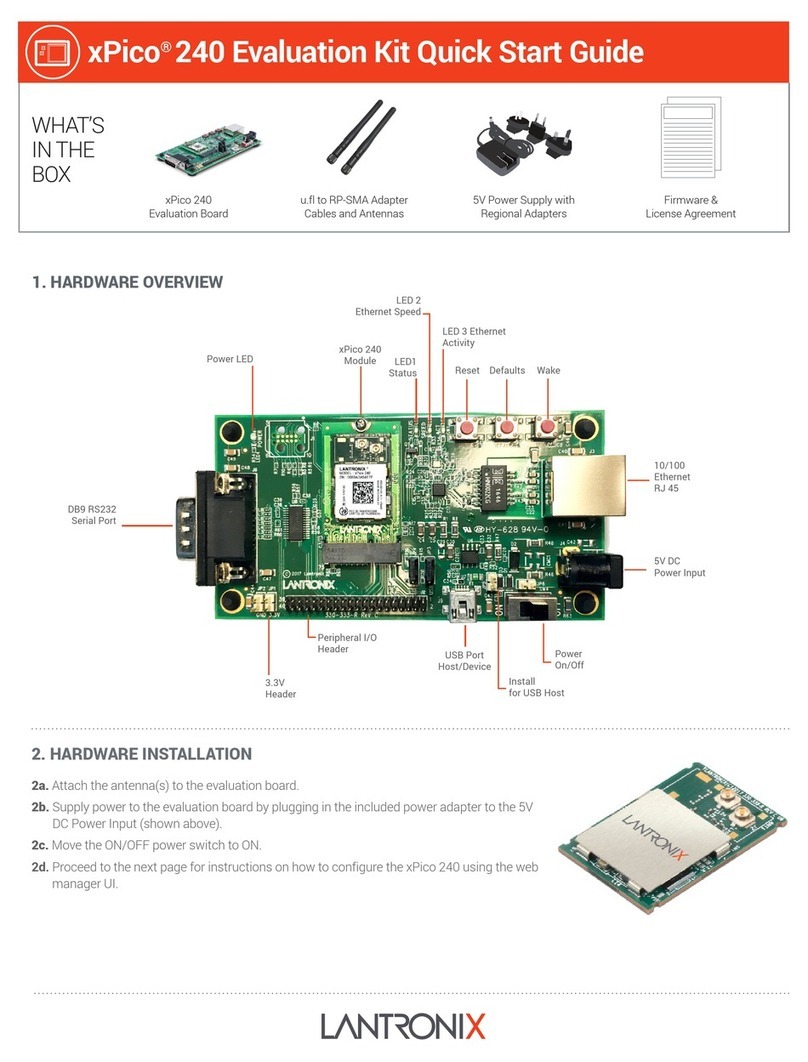 Lantronix xPico 240 quick start guide