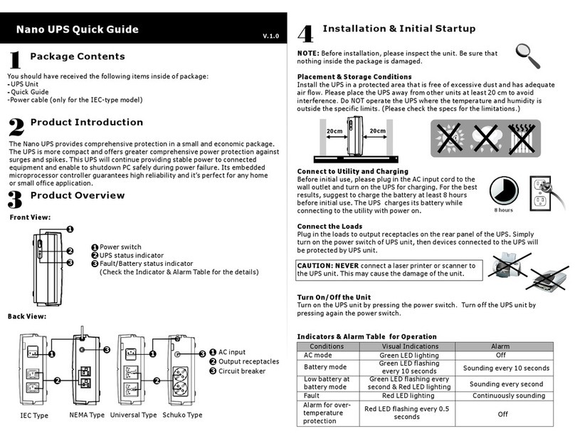 FSP Technology Nano 400 User manual