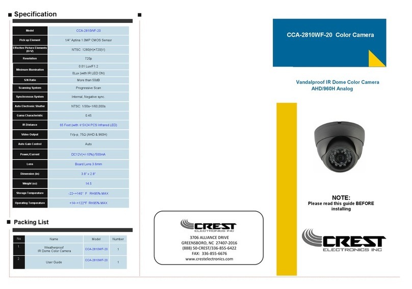 Crest Audio CCA-2810WF-20 user guide
