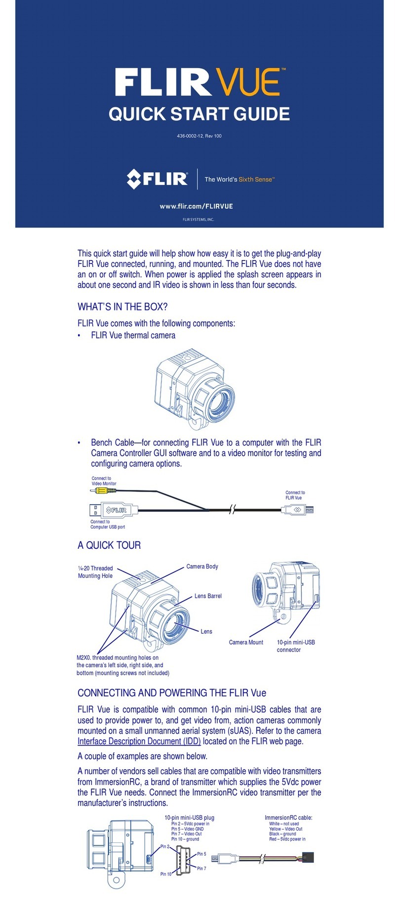 FLIR Vue User manual
