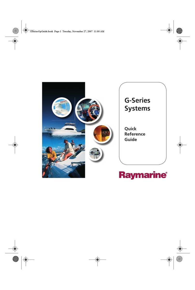 Raymarine G-Series system Quick reference guide
