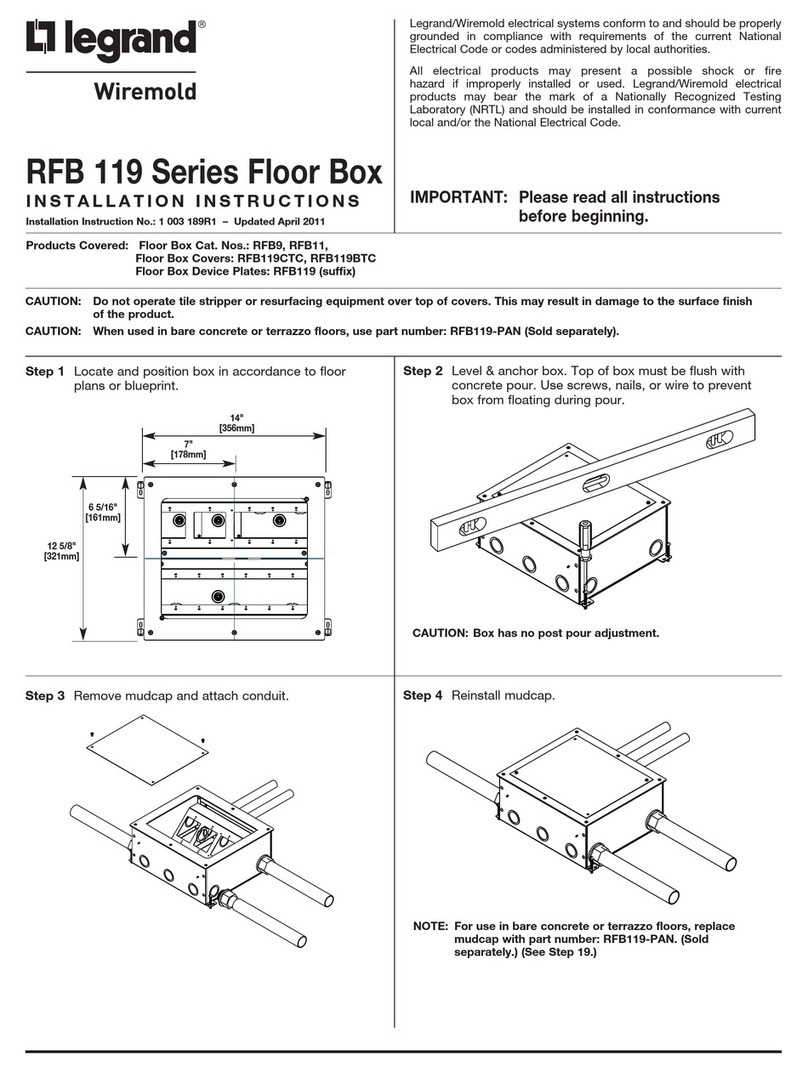LEGRAND RFB9 Service manual
