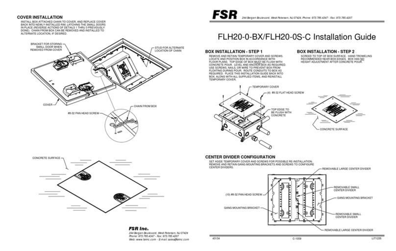 FSR FLH20-0-BX installation guide FSR FLH20-0-BX installation guide