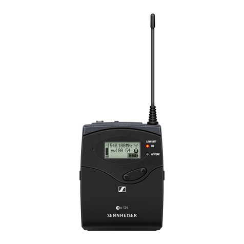 Sennheiser ew 100 G4 series User manual