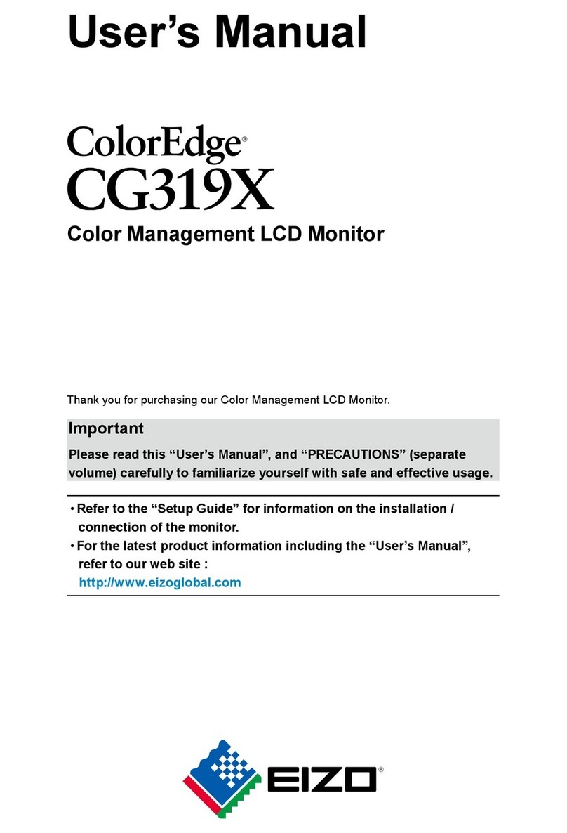 Eizo ColorEdge CG319X User manual