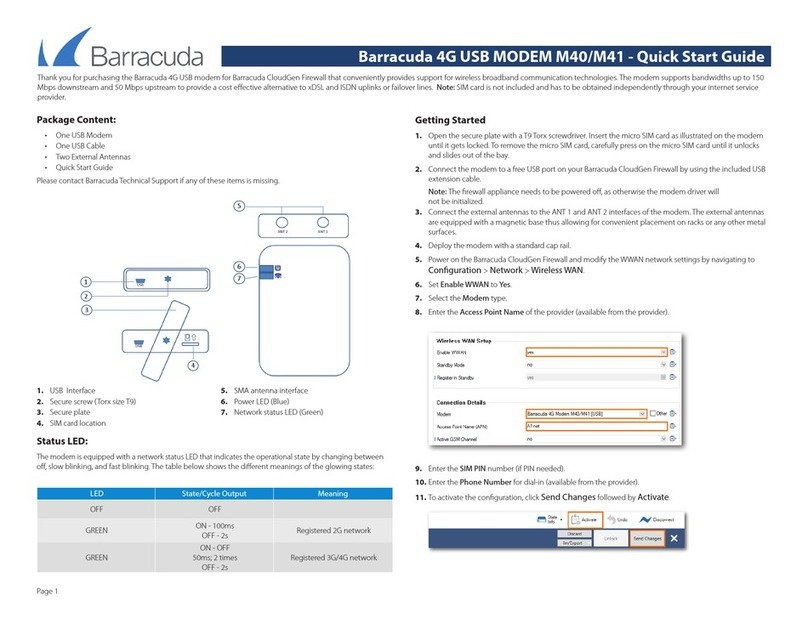 Barracuda Networks M40 quick start guide