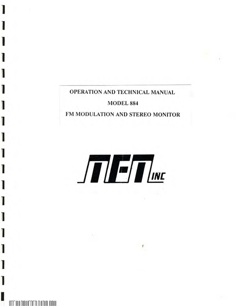 TFT 884 Operation and technical manual
