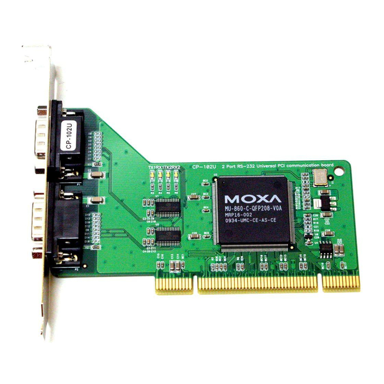 Moxa Technologies CP-102U Series User manual