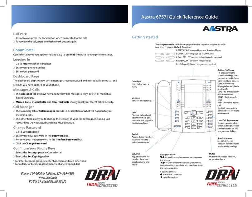 Aastra Clearspan 6757i User manual