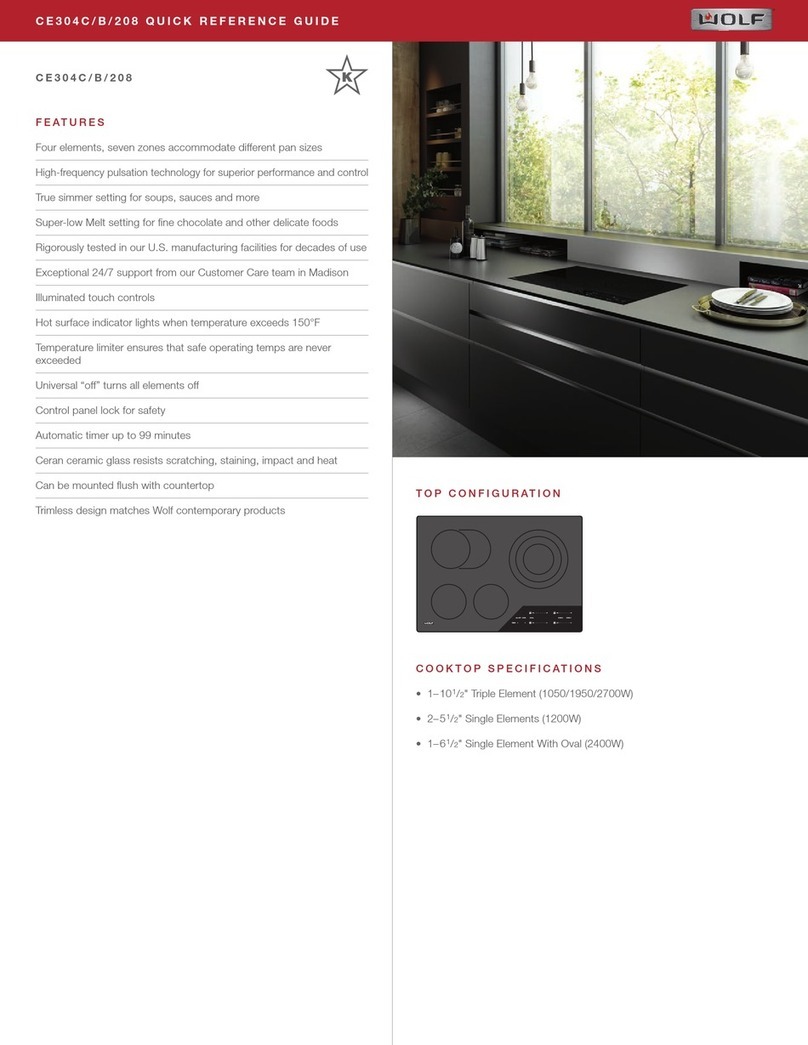 Wolf CE304C/B/208 User manual