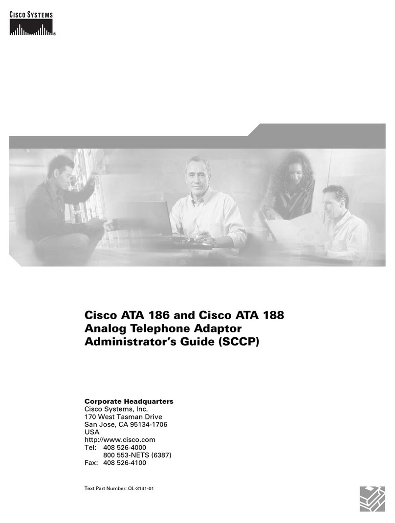 Cisco ATA 188 Administrator's guide