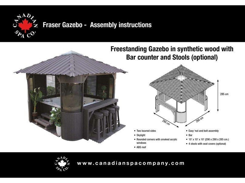 Canadian Spa Fraser Assembly instructions/use and care manual