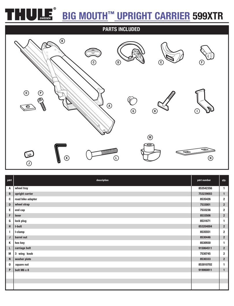 Thule BIG MOUTH 599XTR User manual