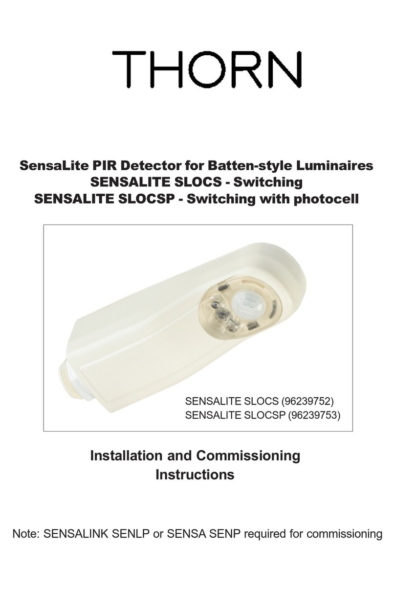 Thorn SensaLite SLOCS Installation and operation manual