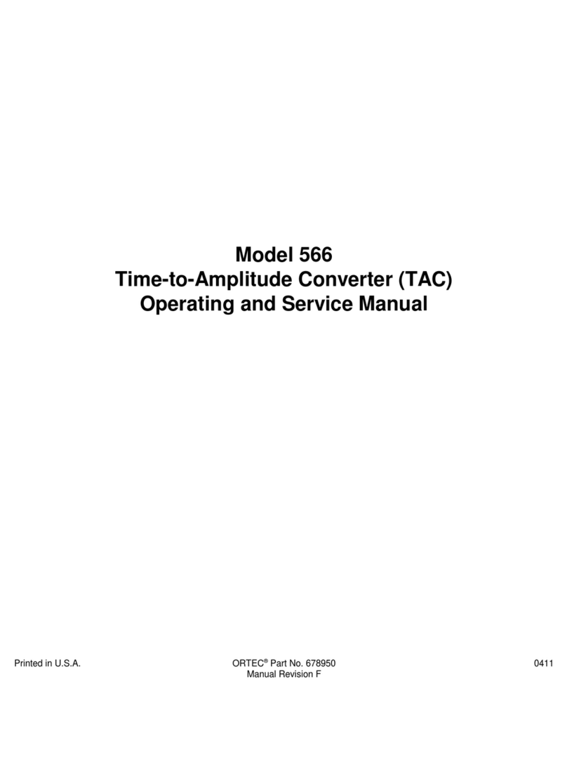 ORTEC 566 Operating and service manual
