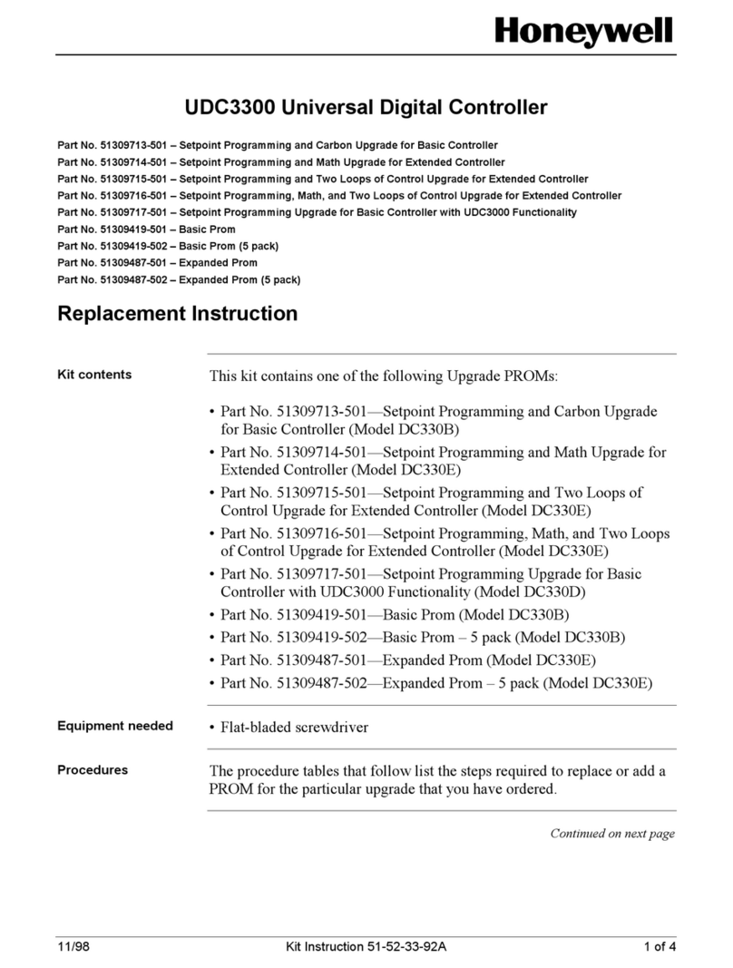 Honeywell UDC3300 User manual