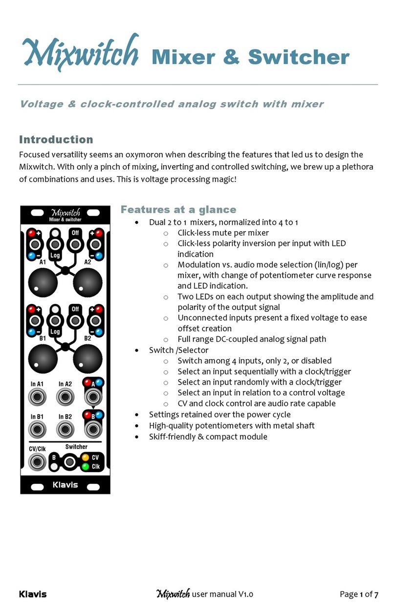 Klavis Mixswitch manual