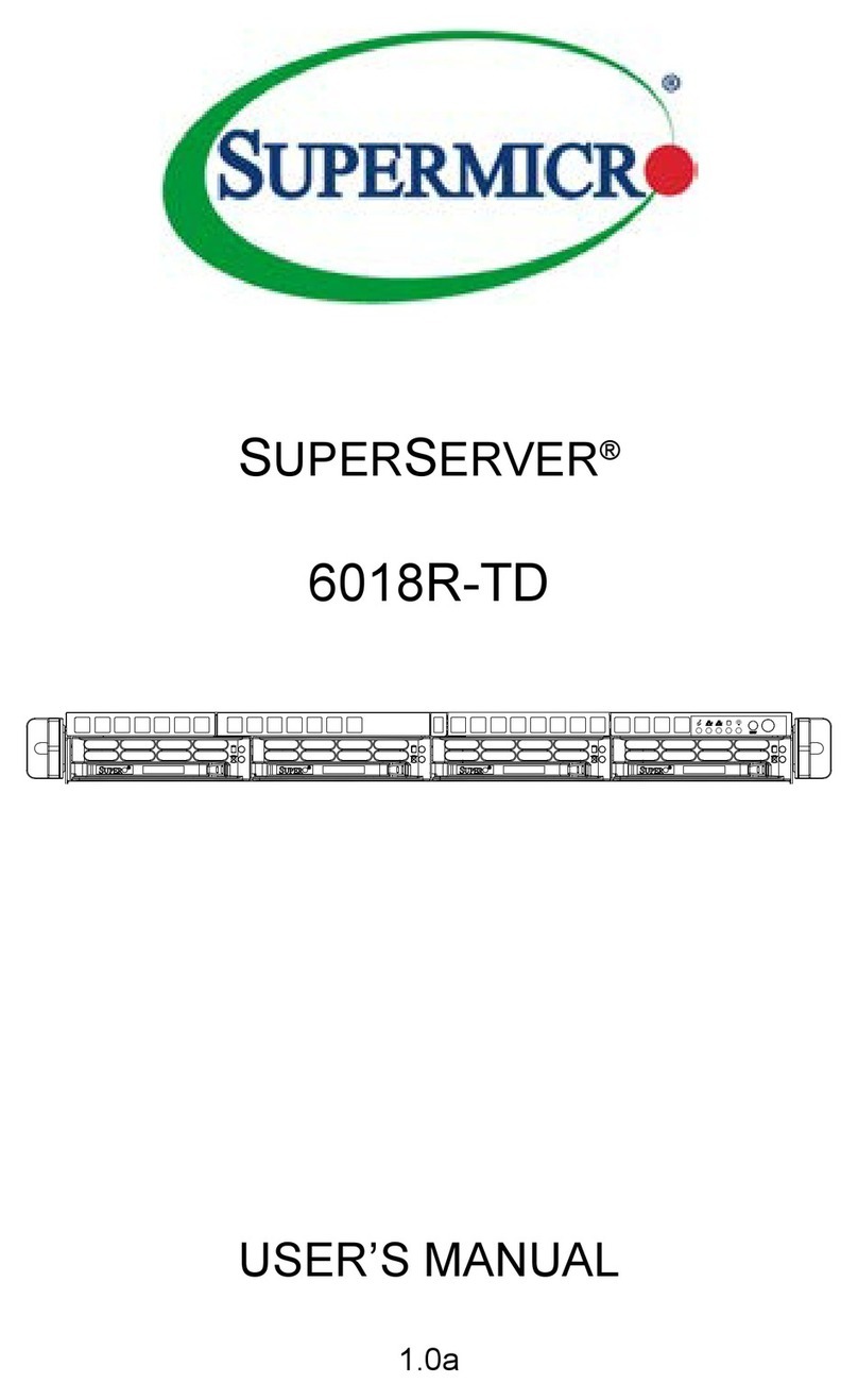 Supermicro SUPERSERVER 6018R-TD User manual Supermicro SUPERSERVER 6018R-TD User manual