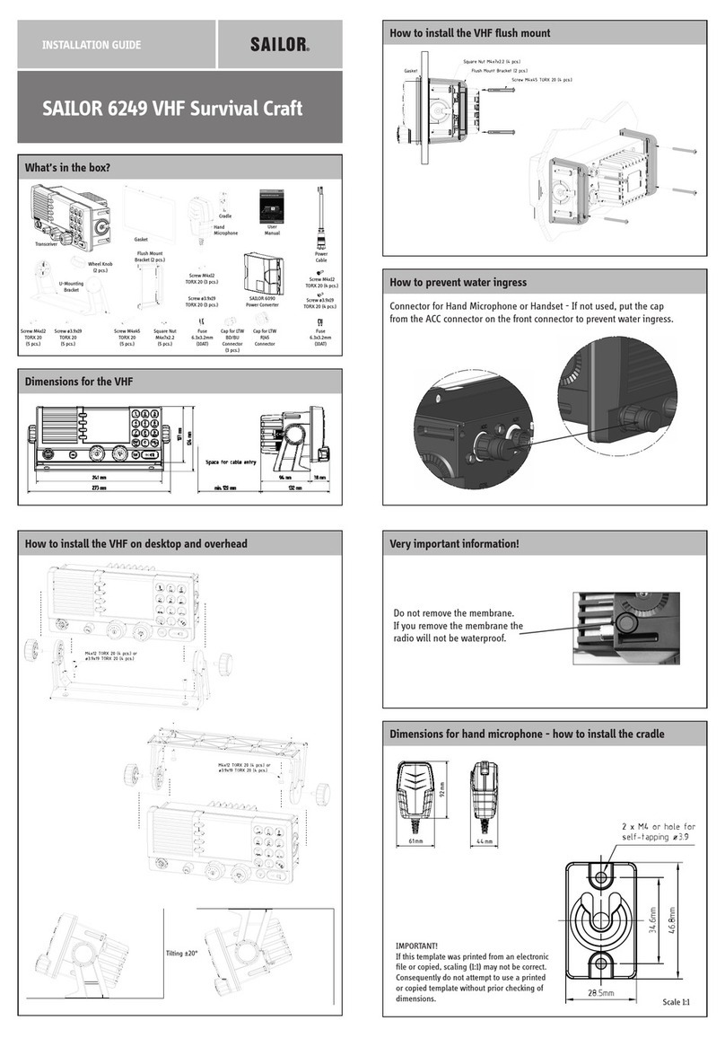 Sailor 6249 installation guide