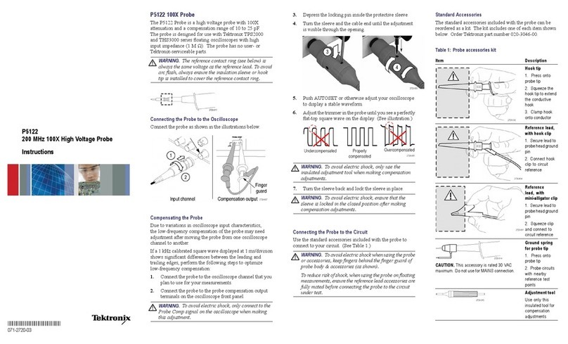 Tektronix P5122 User manual Tektronix P5122 User manual