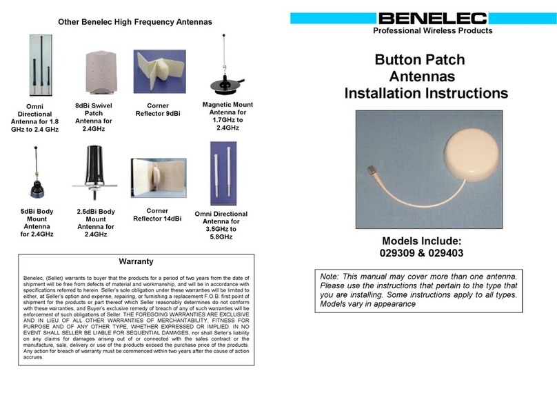 Benelec 029309 installation instructions