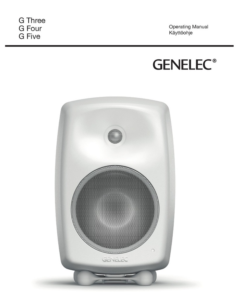 Genelec G Three User manual