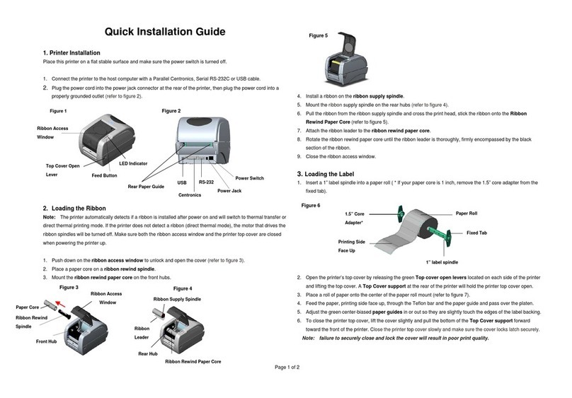 TSC TTP-245 series User manual TSC TTP-245 series User manual