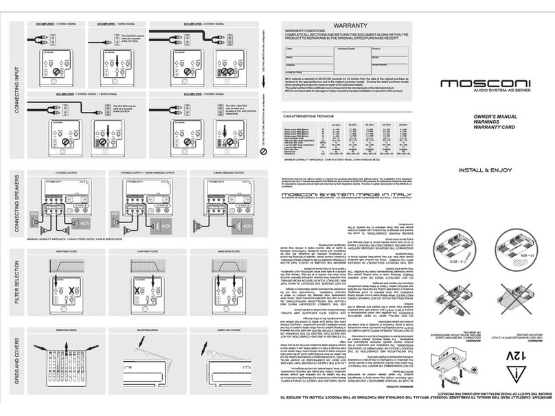 Mosconi AS 200.2 owner's manual