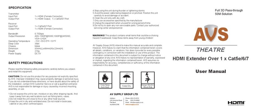 AVS AHDEXS50 user manual