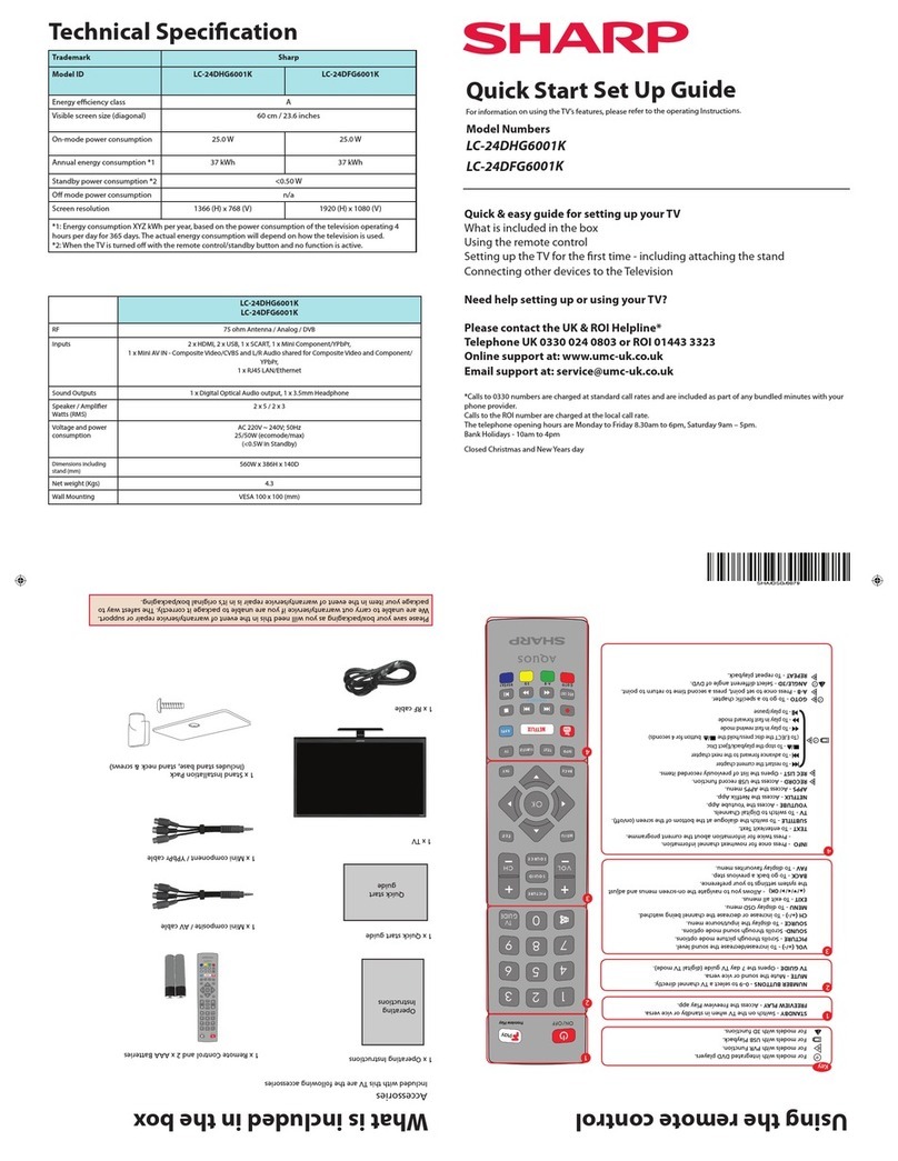 Sharp LC-24DFG6001K User manual